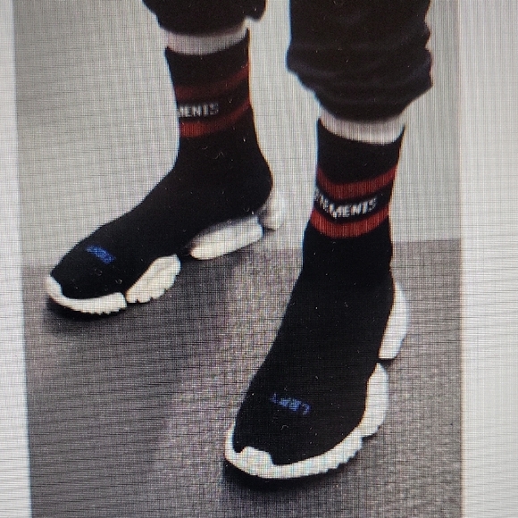 Vetements X Reebok Runner Sock Sneakers Sz 8.5